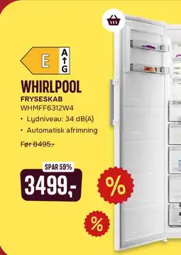 Skousen WHIRLPOOL FRYSESKAB WHMFF6312W4 tilbud