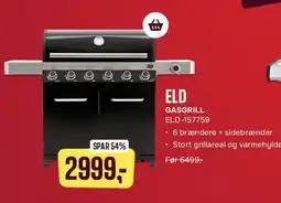 Skousen ELD GASGRILL ELD-157759 tilbud
