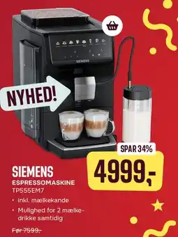 Skousen SIEMENS ESPRESSOMASKINE tilbud