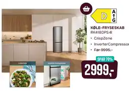 Skousen Køle-fryseskab RK418DPS4I tilbud
