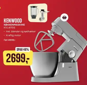 KENWOOD KØKKENMASKINE KVL4170S