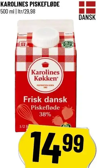 Løvbjerg Karolines Piskefløde 500ml tilbud