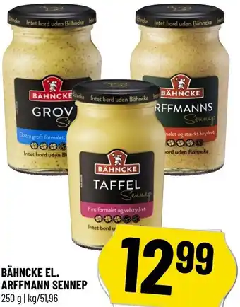 Løvbjerg Bähncke El. Arffmann Sennep 250g tilbud