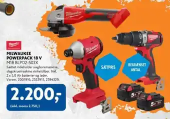 Milwaukee Powerpack 18 V