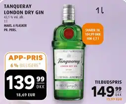 Scandinavian Park Tanqueray London Dry Gin tilbud