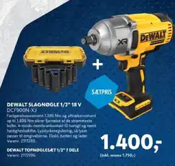 Davidsen DeWalt slagnøgle 1/2" 18 v dcf900n-xj tilbud