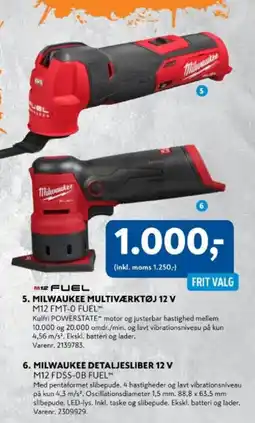 Davidsen Milwaukee multiværktøj 12 v tilbud