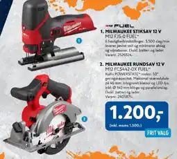 Davidsen Milwaukee stiksav 12 v m12 fjs-0 fuel tilbud