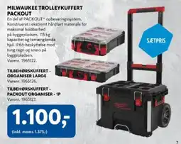 Davidsen Milwaukee Trolleykuffert Packout tilbud