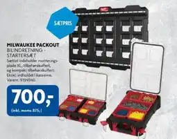 Davidsen Milwaukee Packout Bilindretning - Startersæt tilbud