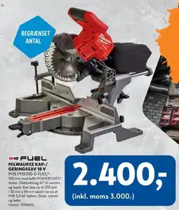 Davidsen Milwaukee M18 FMS190-0 FUEL tilbud