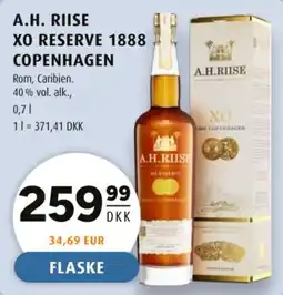 Scandinavian Park A.H. Riise Xo Reserve 1888 Copenhagen tilbud