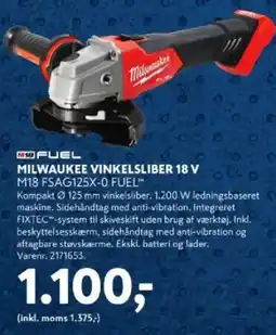 Davidsen Milwaukee vinkelsliber 18 v tilbud