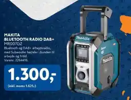 Davidsen Makita bluetooth radio dab+ mr007gz tilbud