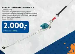 Davidsen Makita stanghækkeklipper 18 v tilbud