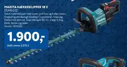 Davidsen Makita hækkeklipper 18 v duh601z tilbud
