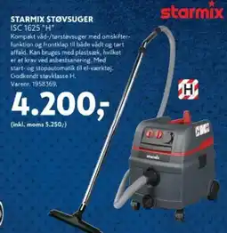 Davidsen Starmix støvsuger isc 1625 h tilbud