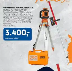 Davidsen Geo Fennel rotationslaser roneo m/ fr50 komplet tilbud