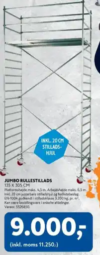Davidsen Jumbo Rullestillads tilbud