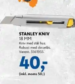 Davidsen Stanley kniv tilbud