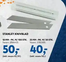 Davidsen Stanley knivblad tilbud