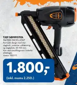 Davidsen Tjep sømpistol 34/100 excellent tilbud