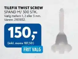 Davidsen Tilefix twist screw tilbud