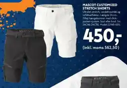 Davidsen Mascot customized stretch shorts tilbud