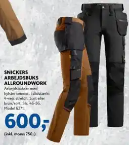 Davidsen Snickers arbejdsbuks allroundwork tilbud
