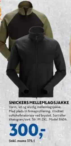 Davidsen Snickers mellemlagsjakke tilbud