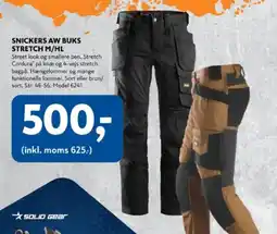Davidsen Snickers Aw Bukser Stretch M/Hl tilbud