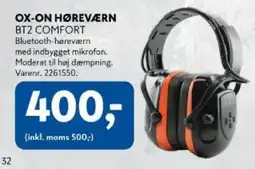 Davidsen Ox-on hørevern bt2 comfort tilbud