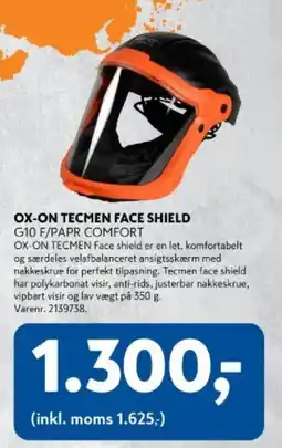 Davidsen Ox-on Tecmen Face Shield tilbud
