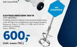Davidsen Elektrisk røreværk 1800 w stm-1800pro tilbud