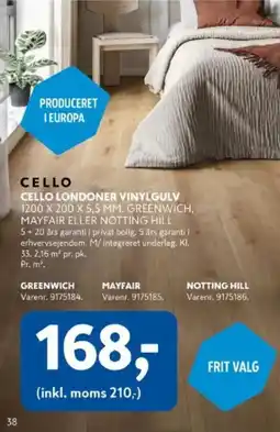 Davidsen Cello londoner vinylgulv tilbud