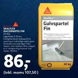 Davidsen Sika Skalflex Gulvspartel Fin tilbud