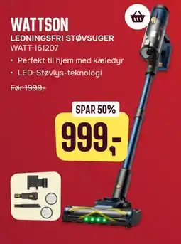 Skousen WATTSON LEDNINGSFRI STØVSUGER WATT-161207 tilbud