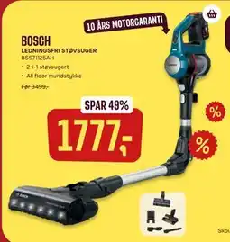 Skousen BOSCH LEDNINGSFRI STØVSUGER BSS71125AH tilbud