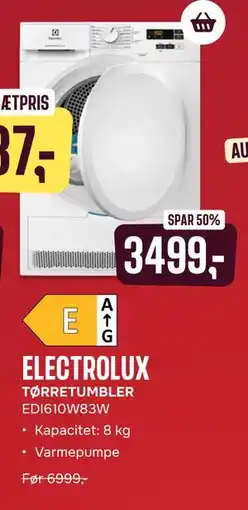 Skousen ELECTROLUX TØRRETUMBLER EDI610W83W tilbud