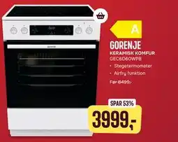 Skousen GORENJE KERAMISK KOMFUR GEC6D60WPB tilbud