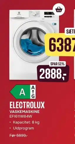 Skousen ELECTROLUX VASKEMASKINE EFI611W84W tilbud