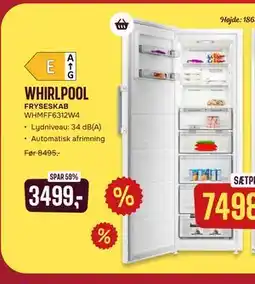 Skousen WHIRLPOOL FRYSESKAB WHMFF6312W4 tilbud