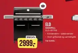 Skousen ELD GASGRILL ELD-157759 tilbud