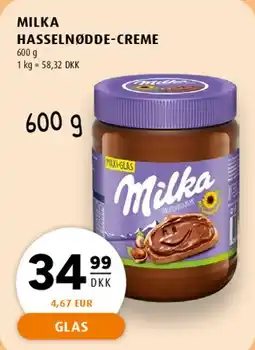 Scandinavian Park MILKA HASSELNØDDE-CREME tilbud