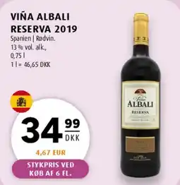 Scandinavian Park VIÑA ALBALI RESERVA 2019 tilbud
