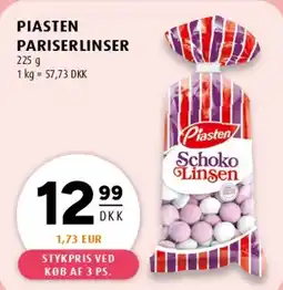 Scandinavian Park Piasten Schoko Linsen tilbud