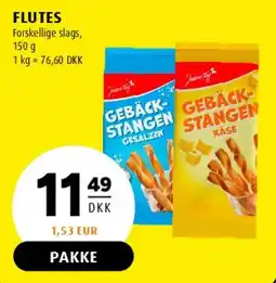 Scandinavian Park Flutes / Gebäck Stangen tilbud