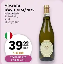 Scandinavian Park Moscato d'Asti 2024/2025 tilbud