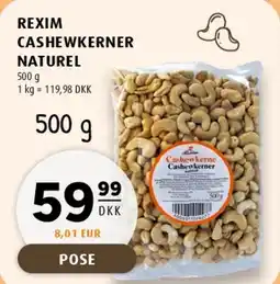 Scandinavian Park Rexim Cashewkerner Naturel tilbud