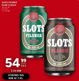 Scandinavian Park SLOTS Pilsner eller Classic tilbud